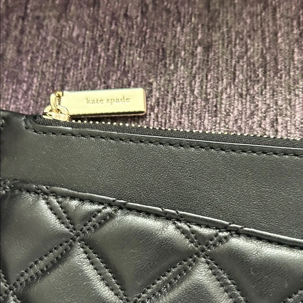 Kate Spade Black Quilted Pouch